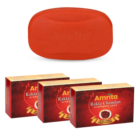 Amrita Rakta Chandana Soap (Pack of 3)